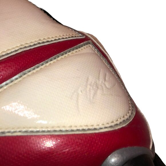 NIKE SHOES SHOX ELITE FLIGHT SIZE 7.5 RED WHITE 352335-991 BASKETBALL MENS - Picture 5 of 9